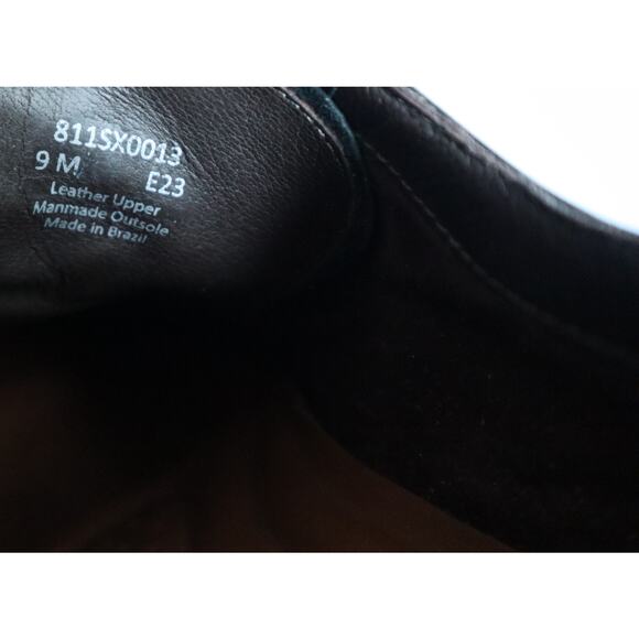 Section X Cap Toe Dress Shoes Black Men 9 M Flex Sheepskin Work Cocktail Comfort main image 4